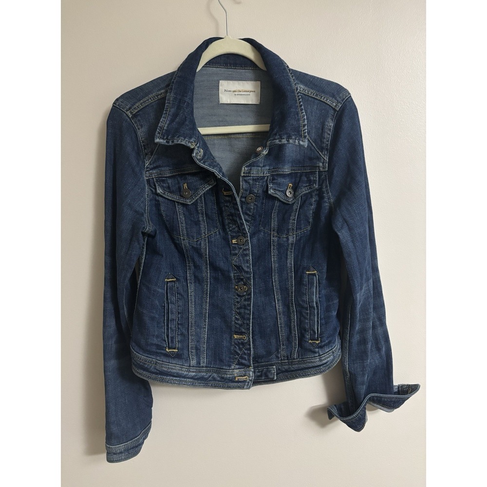 Anthropologie Pilcro & The Letterpress Classic Denim Jean Jacket Women's Small - Picture 2 of 14